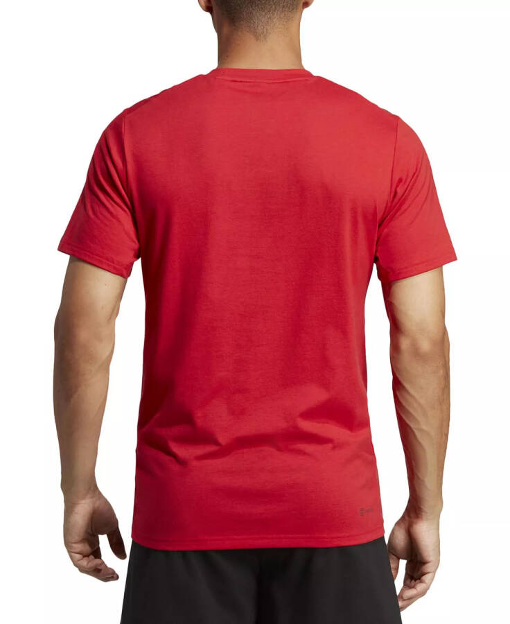 Men's Essentials Feel Ready Logo Training T-Shirt Btr Scarlet - 2