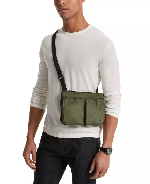 Men's Expandable Logo Crossbody Bag Olive - 3