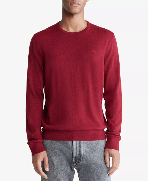 Men's Extra Fine Merino Wool Blend Sweater Sun Dried Tomato - 1