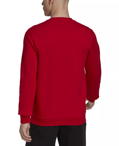 Men's Feel Cozy Essentials Classic-Fit Embroidered Logo Fleece Sweatshirt - Scarlet Red - 2