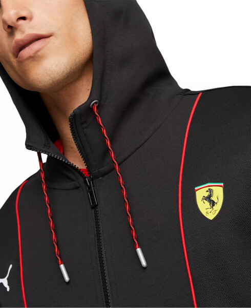 Men's Ferrari Race HDD Sweat Jacket Puma Black-aop - 4