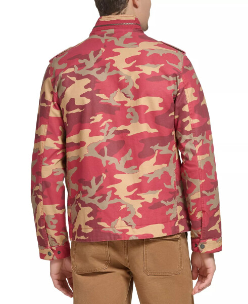 Men's Field Jacket Red Khaki Camo - 3