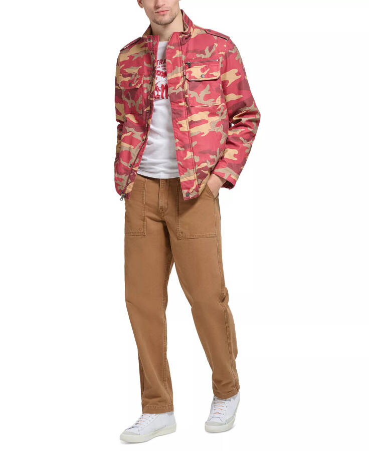 Men's Field Jacket Red Khaki Camo - 5