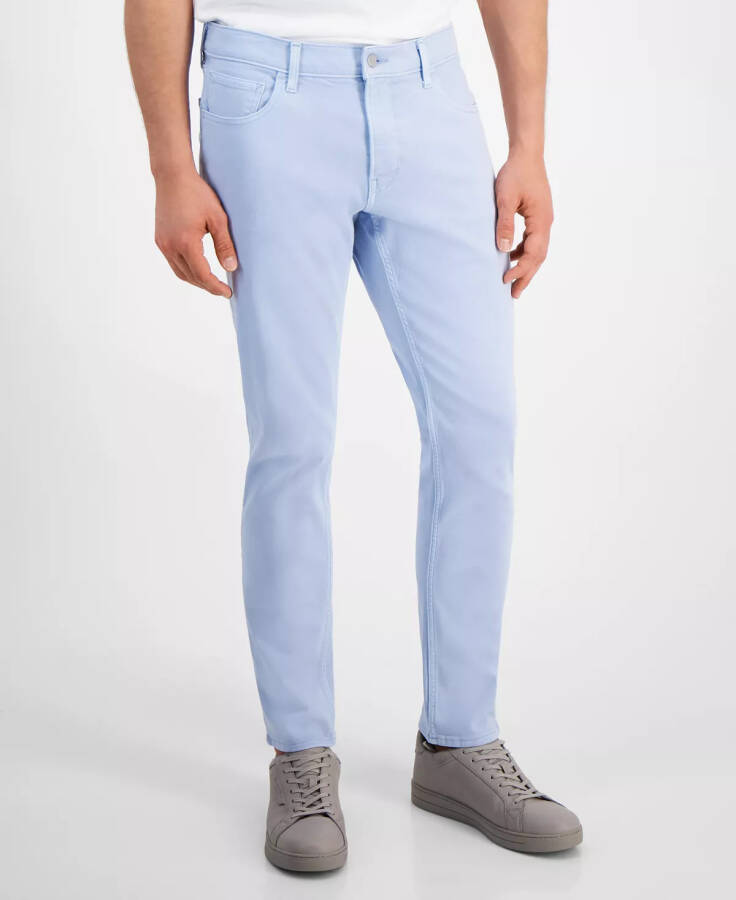 Men's Five-Pocket Pigment Dyed Jeans Pastel Blue - 1