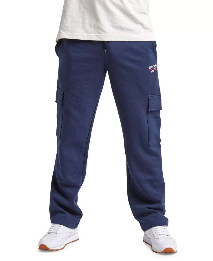 Men's Fleece Cargo Pants Vector Navy - 1