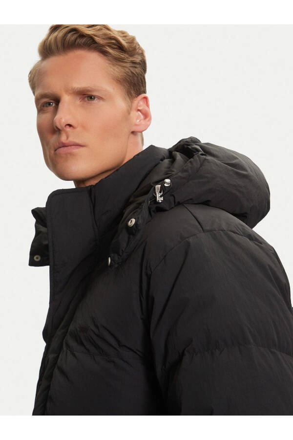 Men's Functional Rockridge Black Puffer Long Coat - A8559-000 - 2