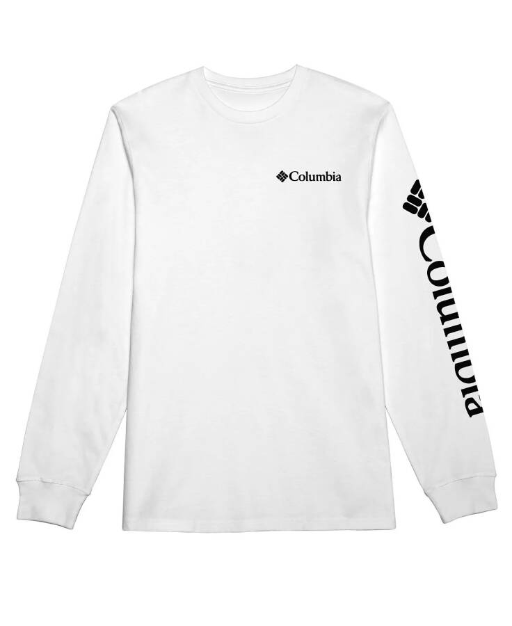 Men's Fundamentals Graphic Long Sleeve T-shirt White/black - 1