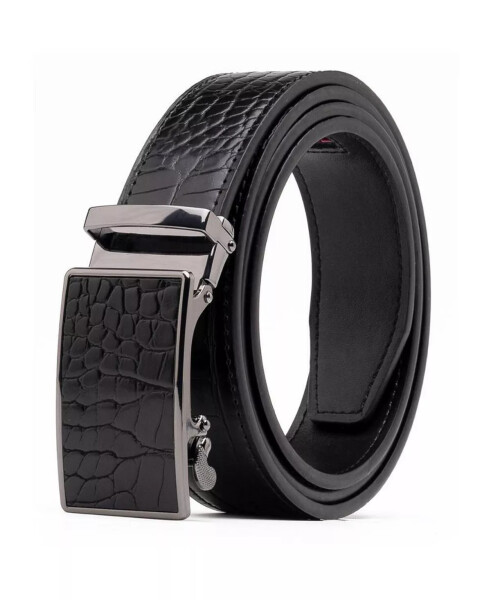 Men's Genuine Leather Crocodile Design Dress Belt - 2