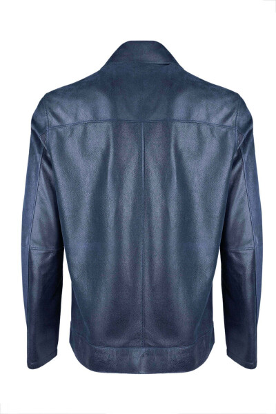 Men's Genuine Leather Jacket - 4