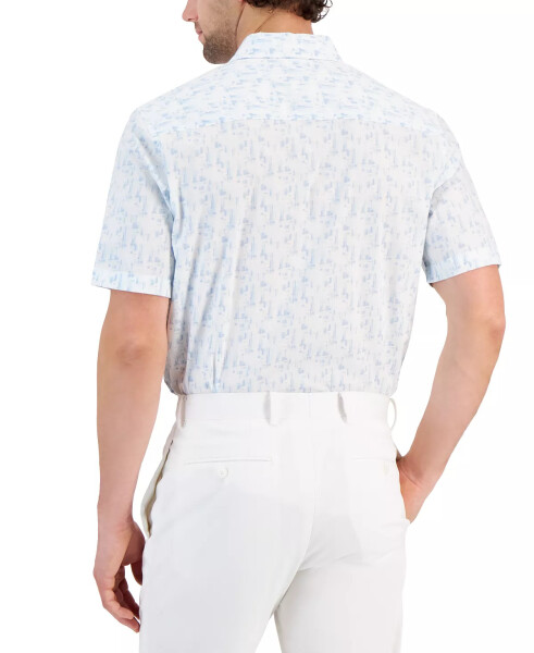 Men's Geo-Pattern Shirt, Created for Modazone Blue - 2