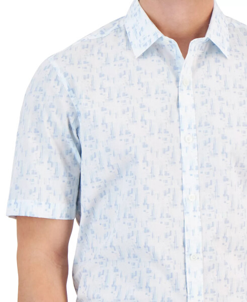 Men's Geo-Pattern Shirt, Created for Modazone Blue - 3