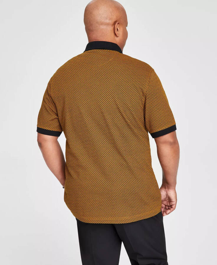 Men's Geometric Short-Sleeve Polo Shirt, Created for Modazone Golden - 2