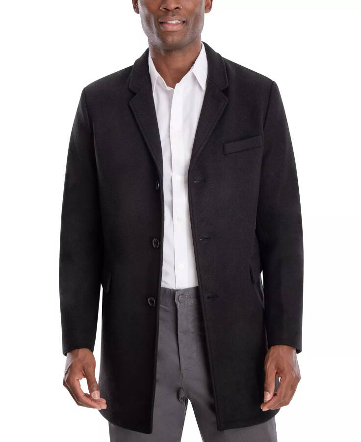 Men's Ghent Slim-Fit Overcoat Black - 5