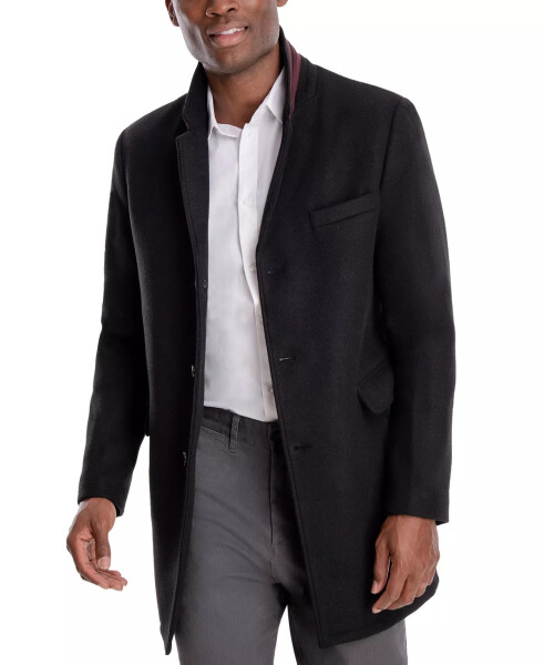 Men's Ghent Slim-Fit Overcoat Black - 4