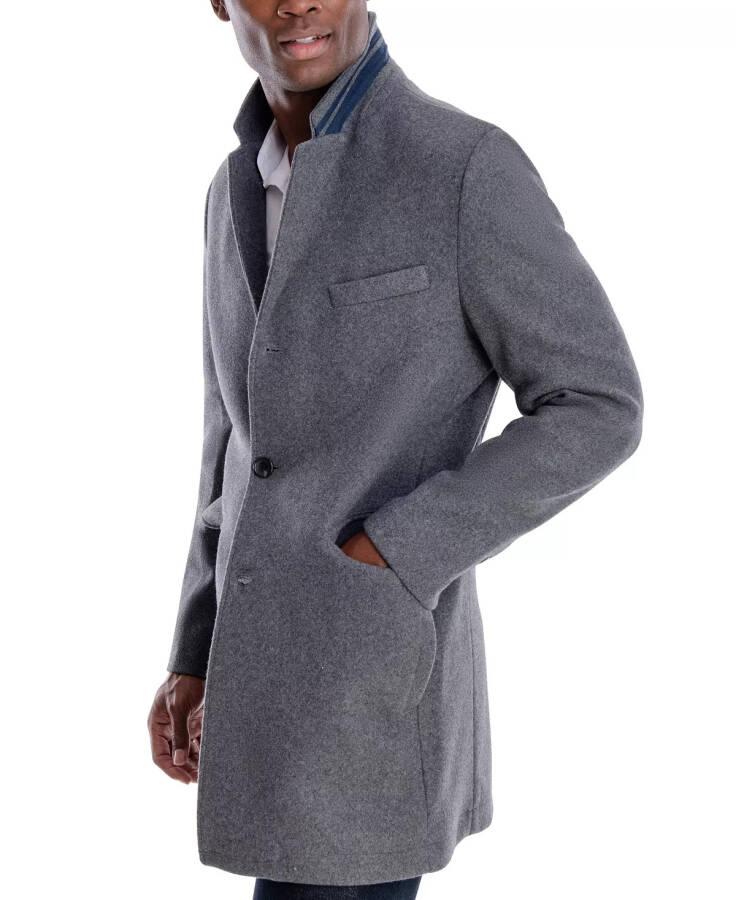 Men's Ghent Slim-Fit Overcoat Medium grey - 9