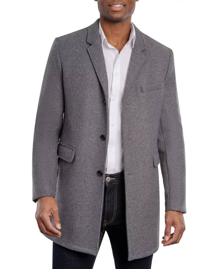 Men's Ghent Slim-Fit Overcoat Medium grey - 1