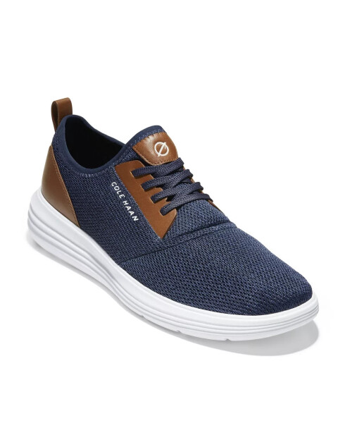 Men's Grand Sports Journey Knit Sneakers Navy Ink, Optic White - 1