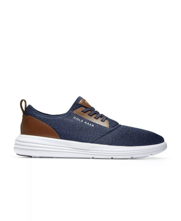 Men's Grand Sports Journey Knit Sneakers Navy Ink, Optic White - 2