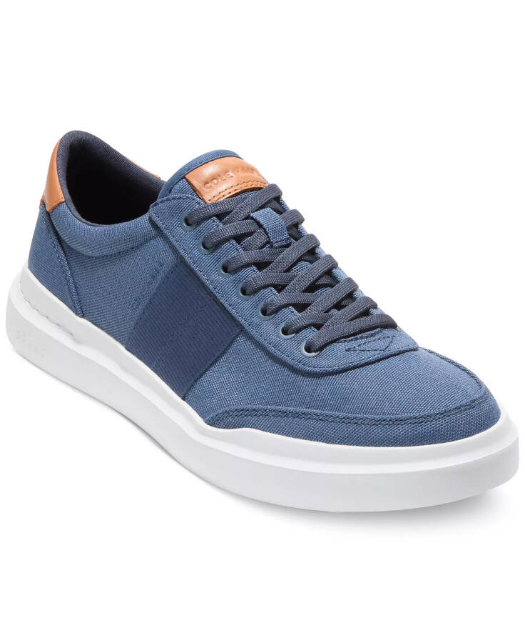 Men's GrandPrø Rally Canvas II Lace-Up Court Sneakers Vintage Indigo - 1