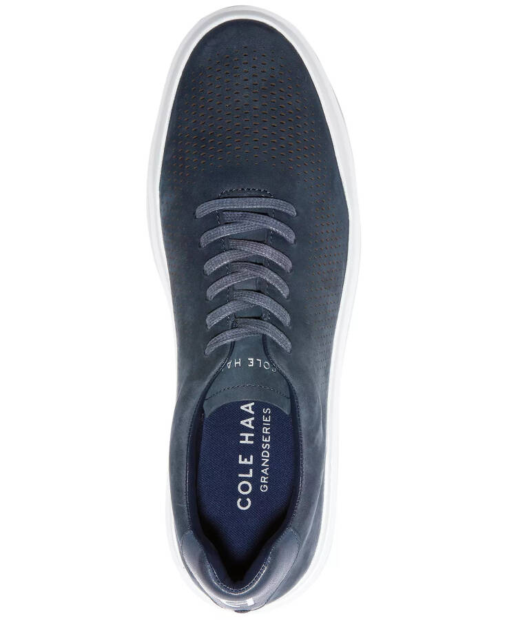 Men's GrandPro Rally Laser Cut Perforated Sneakers Navy Ink Nubuck - 2