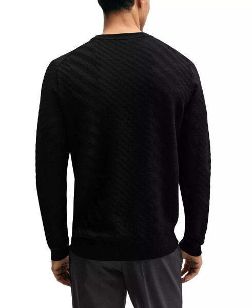 Men's Graphic-Jacquard Sweater Black - 2