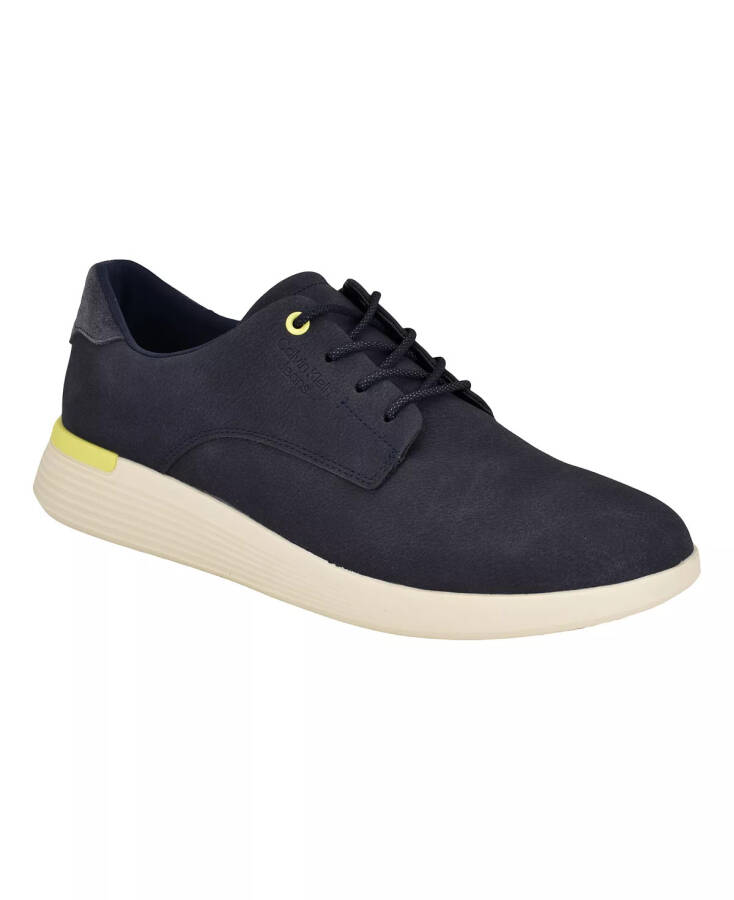 Men's Gravin Round Toe Lace-Up Sneakers Dark Blue - 1