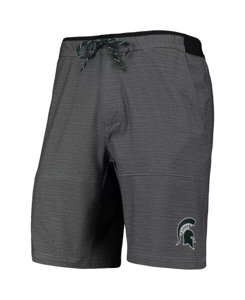 Men's Gray Michigan State Spartans Twisted Creek Omni-Shield Shorts Gray - 3