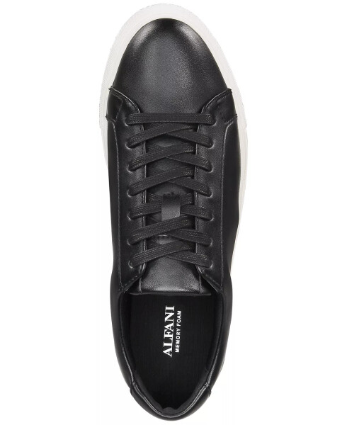 Men's Grayson Lace-Up Sneakers, Created for Modazone Black w/ White - 4