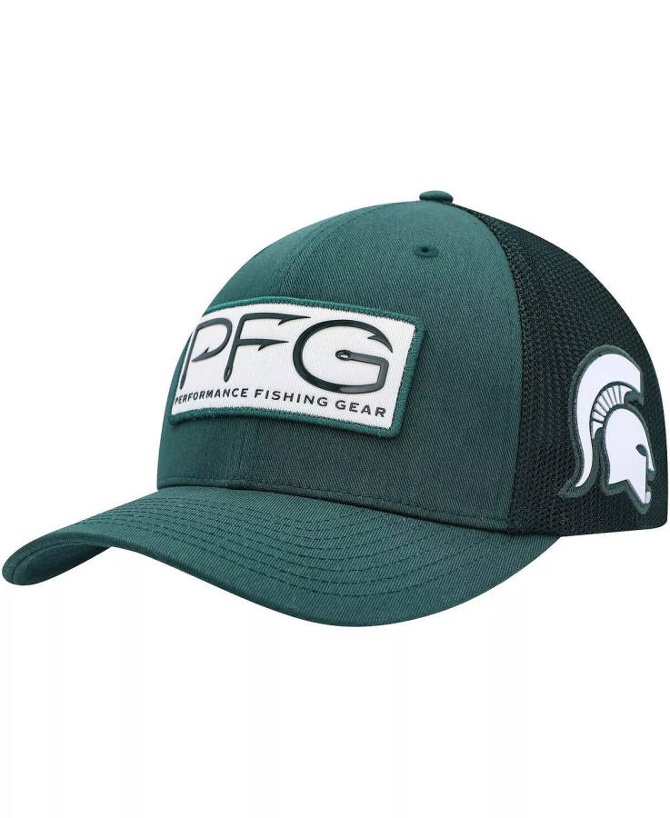 Men's Green Michigan State Spartans PFG Hooks Flex Hat Green - 1