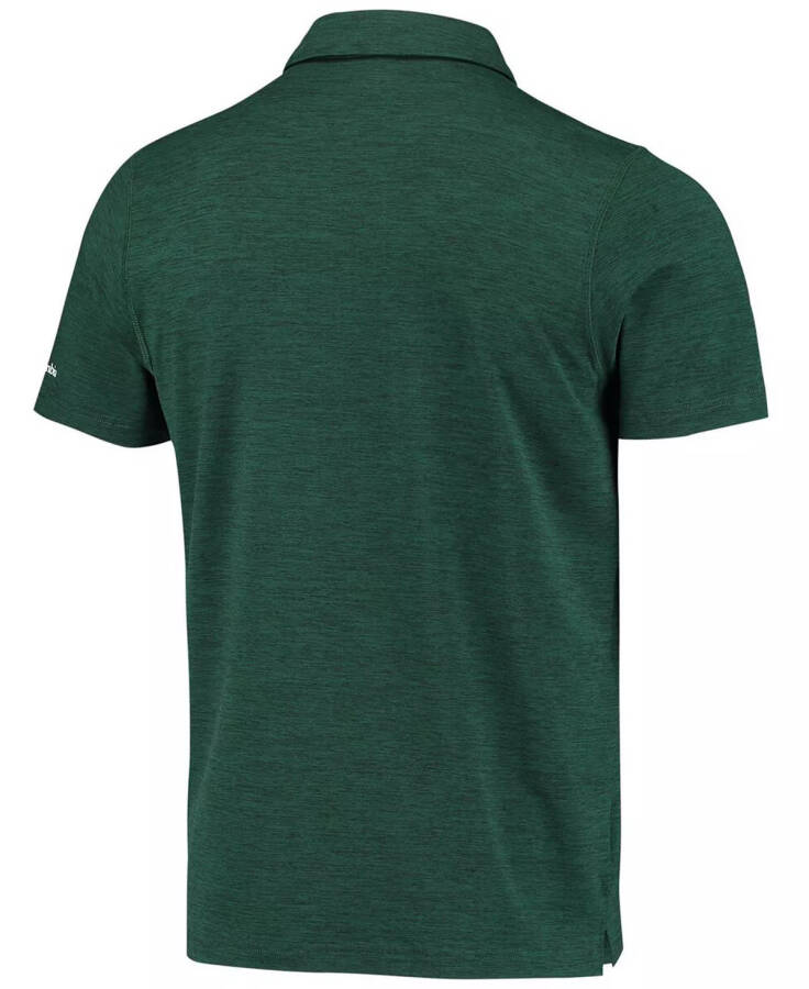 Men's Green Michigan State Spartans Tech Trail Space Dye Omni-Shade Polo Green - 4