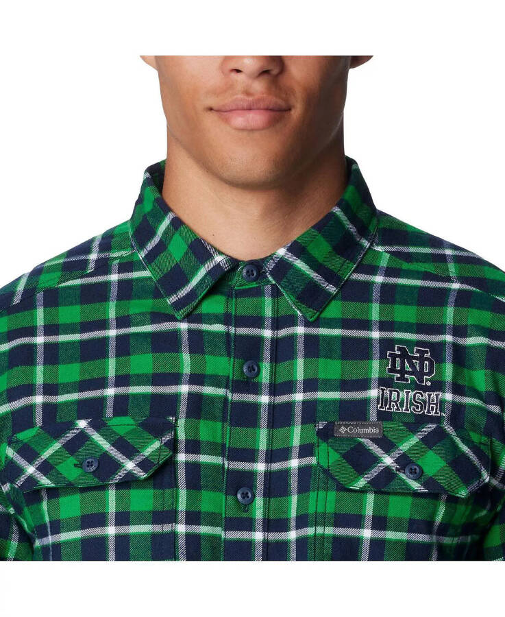 Men's Green Notre Dame Fighting Irish Flare Gun Flannel Long Sleeve Shirt Green - 2