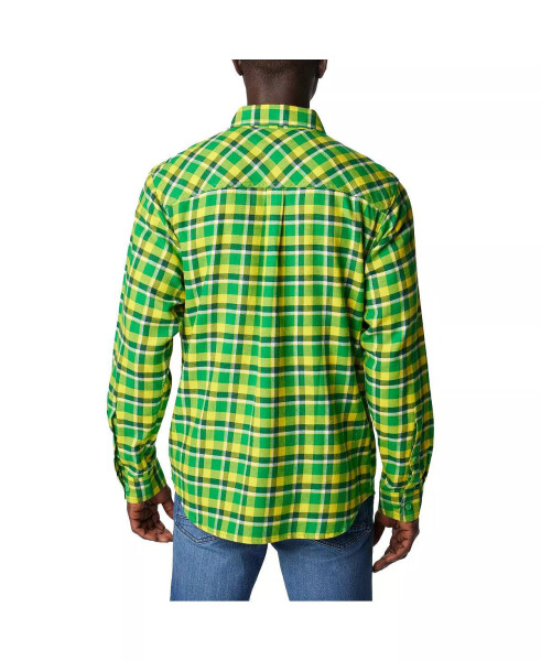 Men's Green Oregon Ducks Flare Gun Flannel Long Sleeve Shirt Green - 3