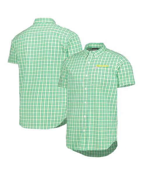 Men's Green Oregon Ducks Rapid Rivers Logo Button-Down Shirt Green - 1