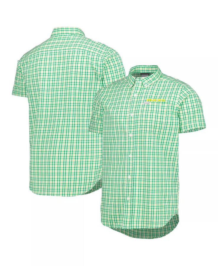 Men's Green Oregon Ducks Rapid Rivers Logo Button-Down Shirt Green - 2