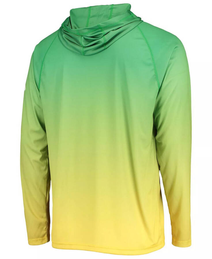 Men's Green Oregon Ducks Terminal Tackle Omni-Shade UPF 50 Long Sleeve Hooded Long Sleeve T-shirt Green - 4