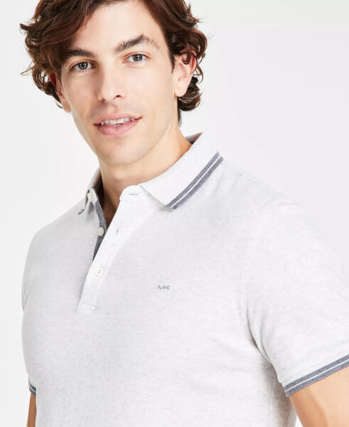 Men's Greenwich Polo Shirt Snow Heather - 3