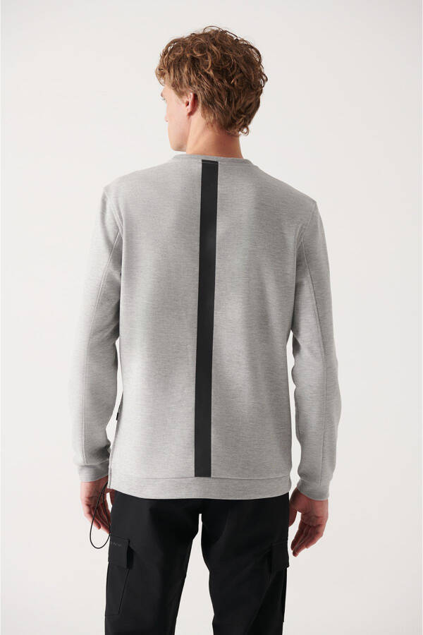 Men's Grey Crewneck Sweatshirt - 9