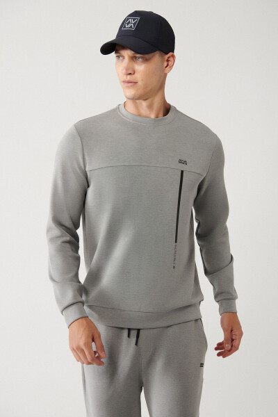 Men's Grey Sweatshirt - 1