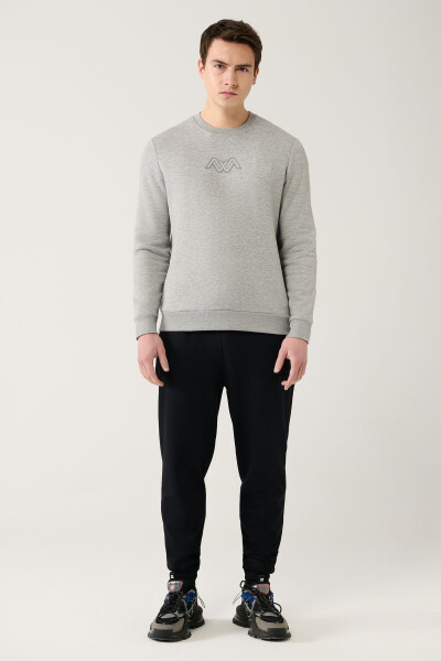 Men's Grey Sweatshirt - 6