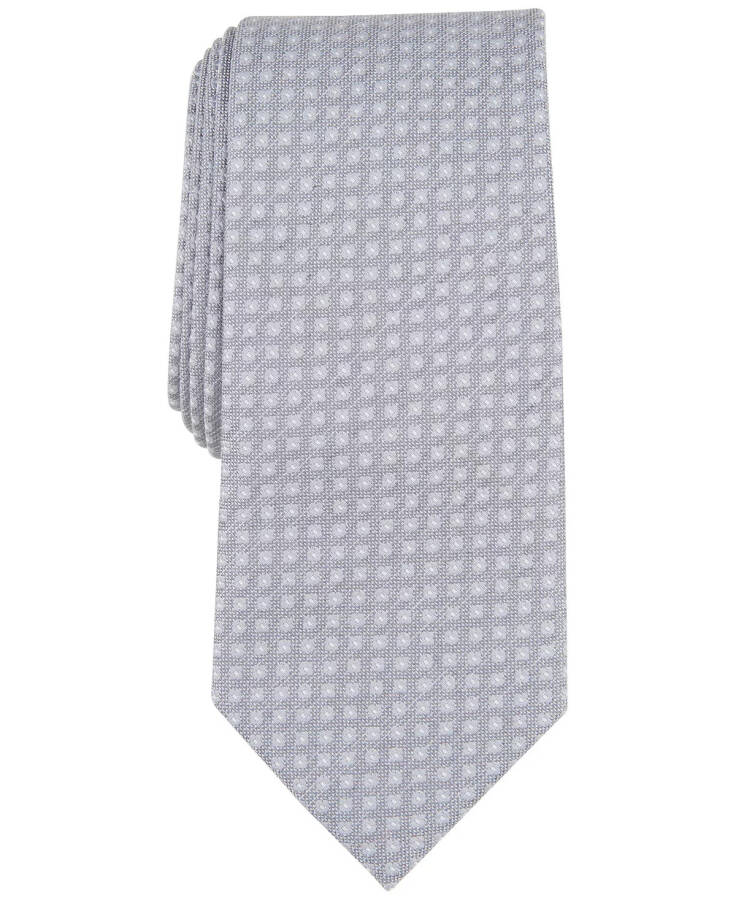 Men's Hazel Square Tie, Created for Modazone Silver - 1