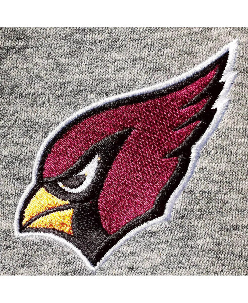 Men's Heathered Gray Arizona Cardinals Mario Quarter-Zip Jacket - 5