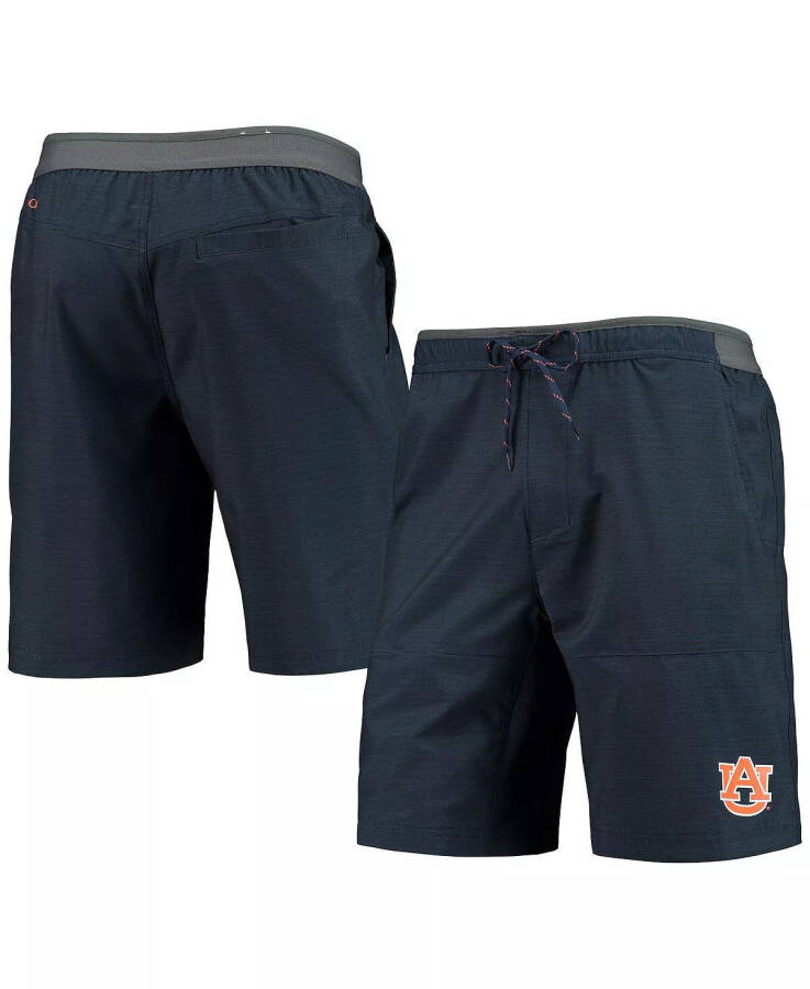 Men's Heathered Navy Auburn Tigers Twisted Creek Omni-Shield Shorts Heather Navy - 1