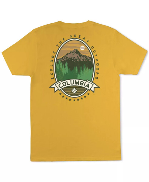 Men's Heaven Explore Outdoors Graphic T-Shirt Mustard - 1