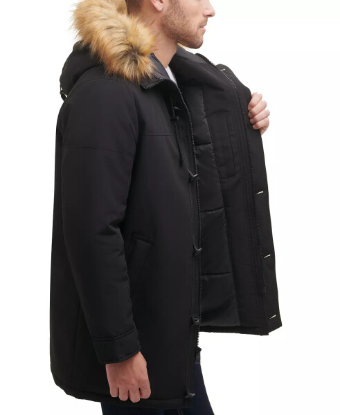 Men's Heavy Weight Parka Jet Black - 3