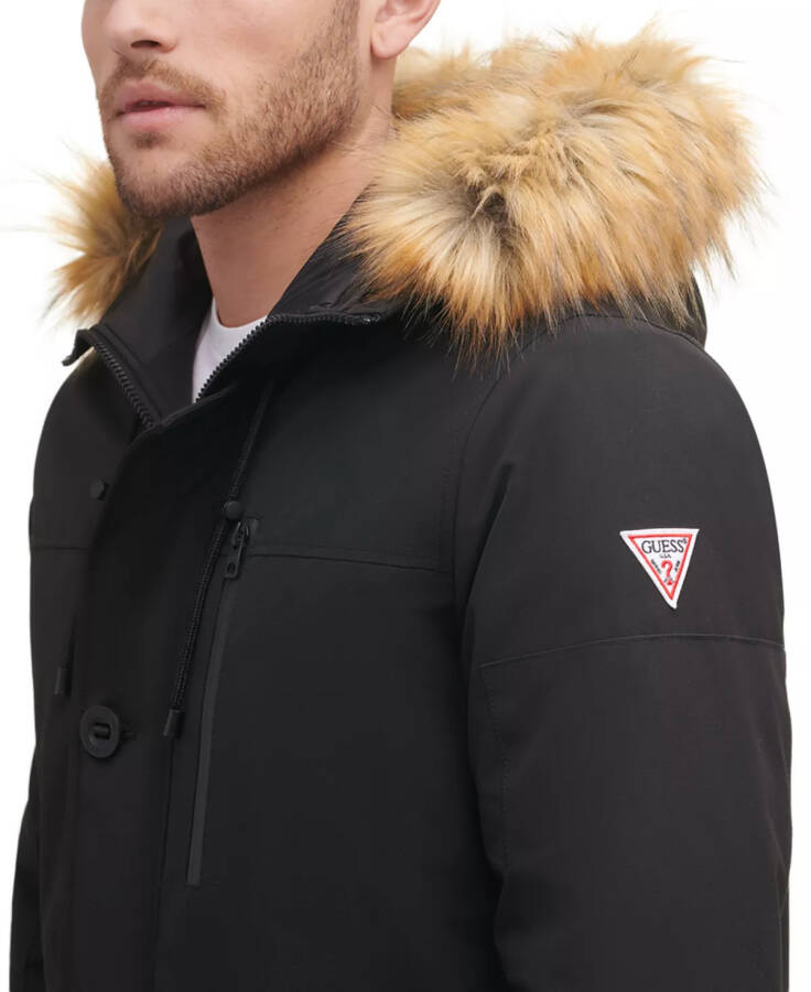 Men's Heavy Weight Parka Jet Black - 4