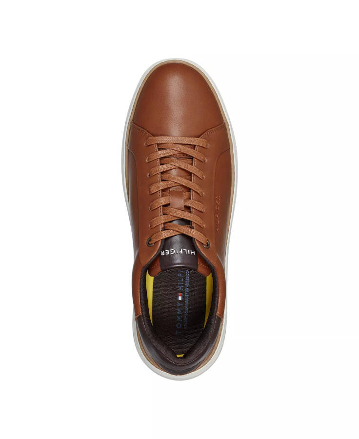 Men's Hines Lace Up Casual Sneakers Cognac, Dark Brown - 9