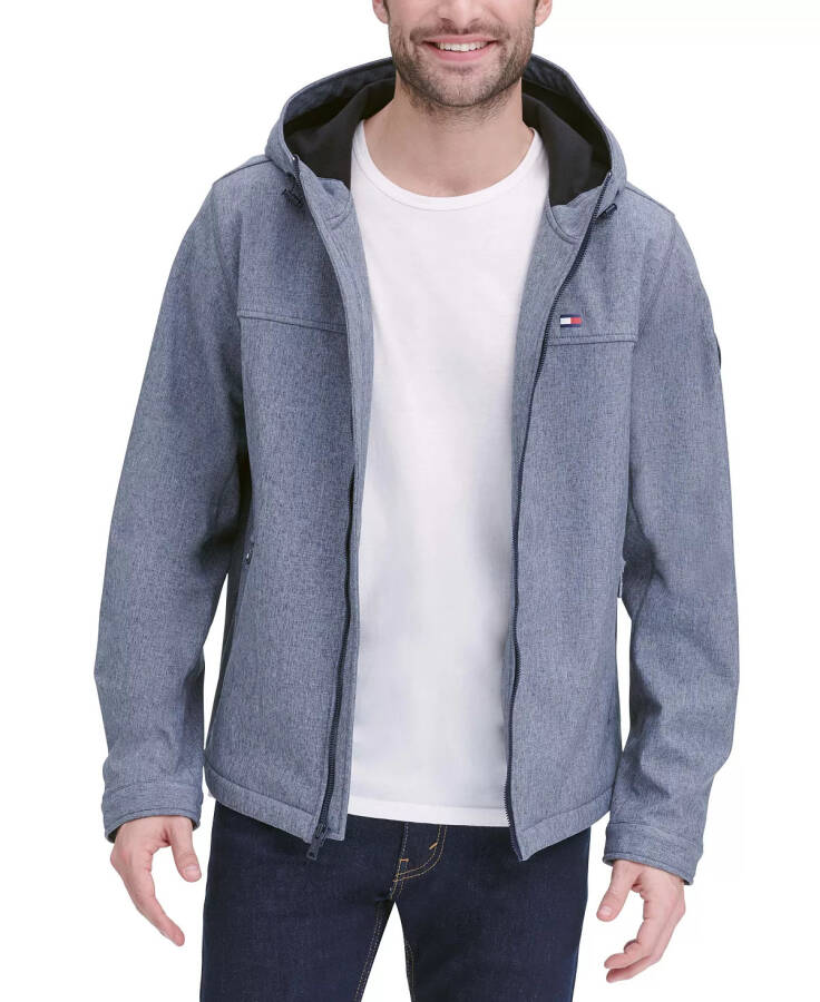 Men's Hooded Soft-Shell Jacket, Created for Macy's Heather Grey - 2