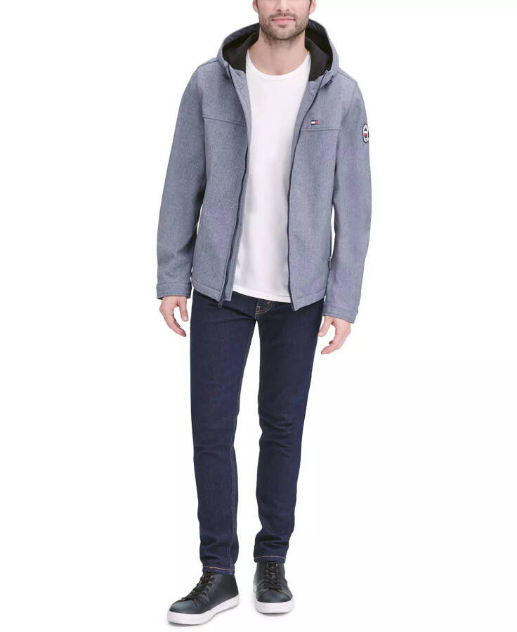 Men's Hooded Soft-Shell Jacket, Created for Macy's Heather Grey - 4