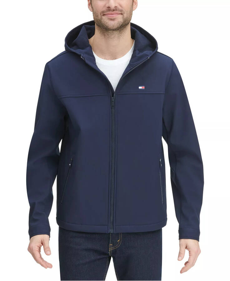 Men's Hooded Soft-Shell Jacket, Created for Macy's Night Sky - 1