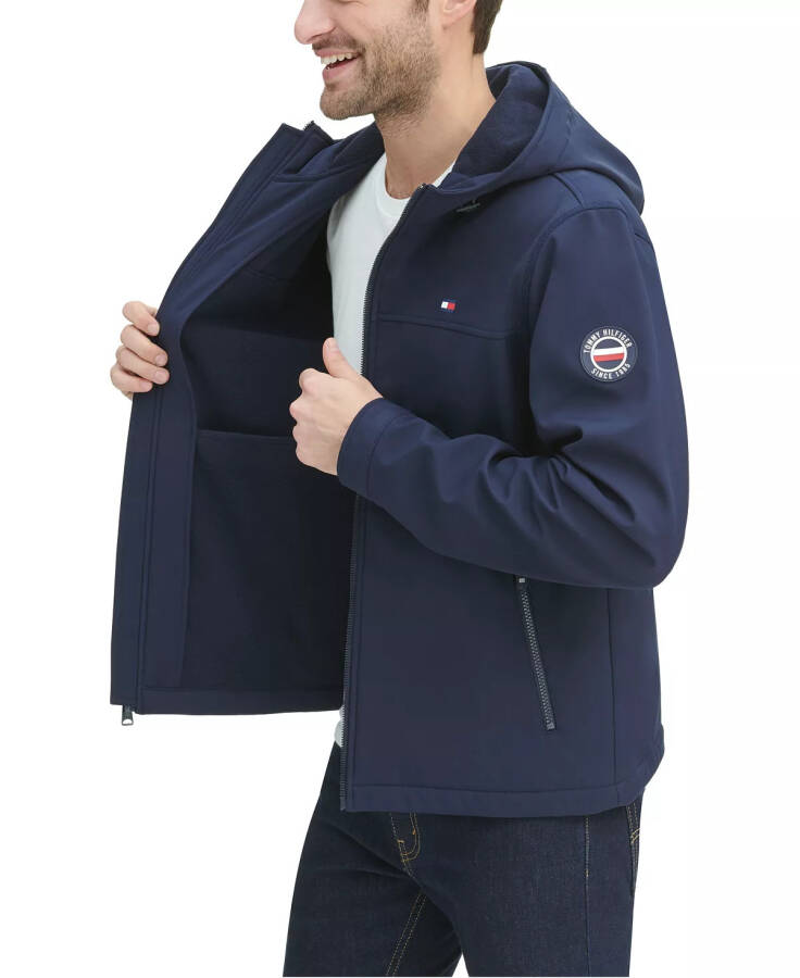 Men's Hooded Soft-Shell Jacket, Created for Macy's Night Sky - 2